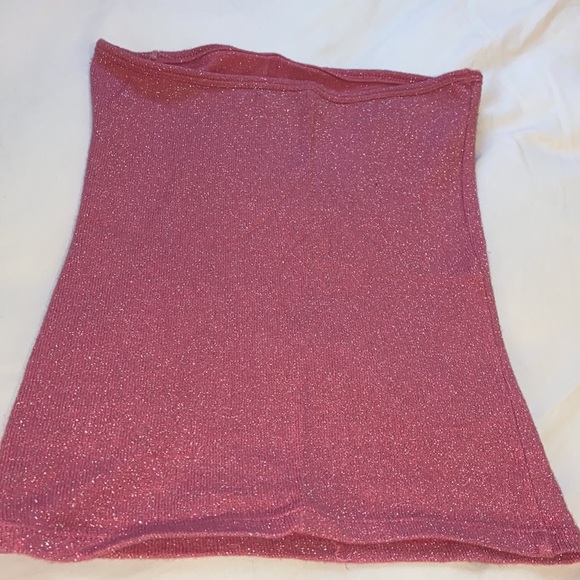 Pink sparkly tube top - Picture 3 of 3